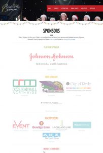 Sponsors for the Carols on the Common charity Christmas carols